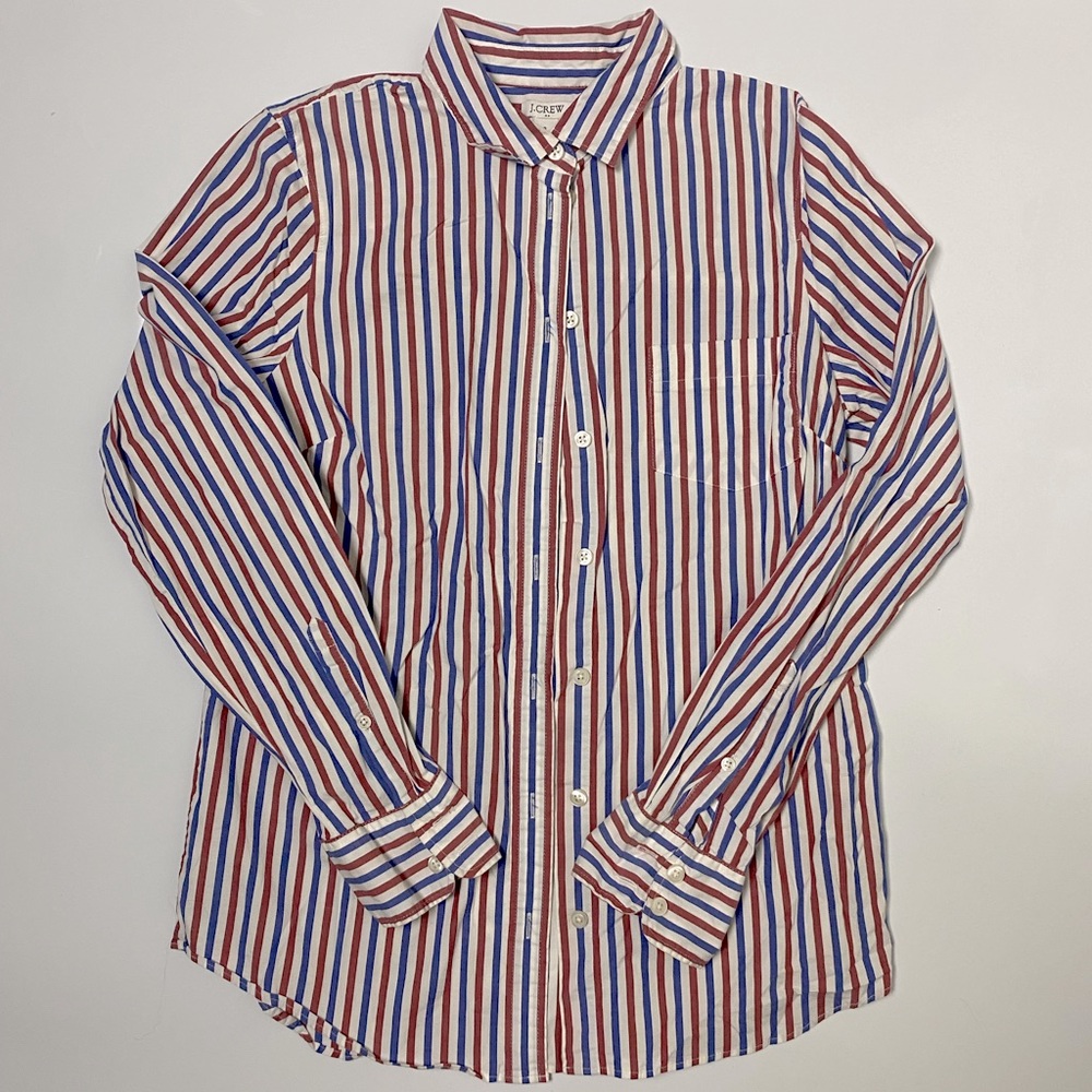 J. Crew Striped Button Down